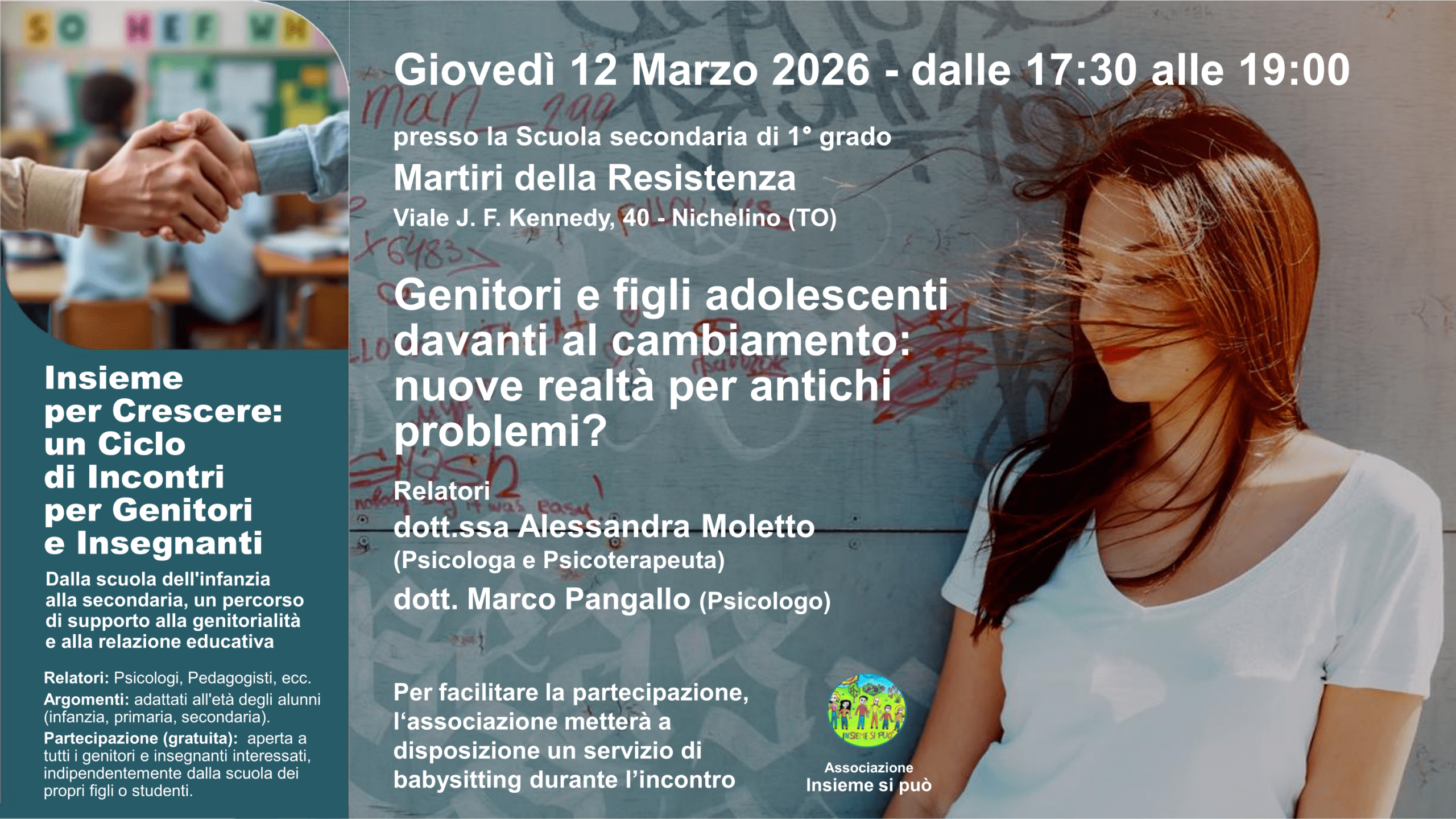 ✨ Insieme per Crescere: un Ciclo di Incontri per Genitori e Insegnanti