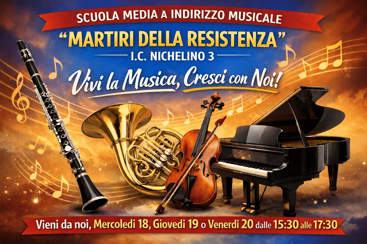 🎼 Indirizzo Musicale classi aperte 🎶